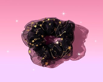 Starlight Double-Layer Scrunchie | Cute Hair Accessories | Handmade Accessories