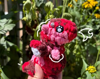 Handmade Crochet 'Flopsy' Dragons  - Unique Gift for Fantasy Lovers
