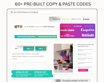 Shopify Custom Liquid-code: 65 kant-en-klare copy'n'Paste-codes