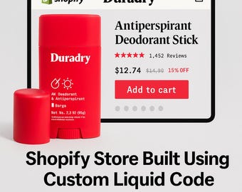 Aangepast Shopify-winkelontwerp met vloeibare code