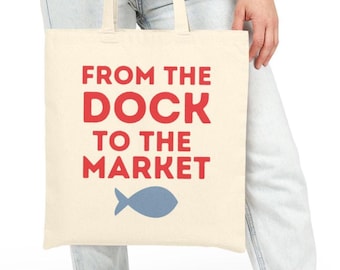 Cotton Canvas Market Tote Bag: Eco-Friendly Reusable Shopping Bag
