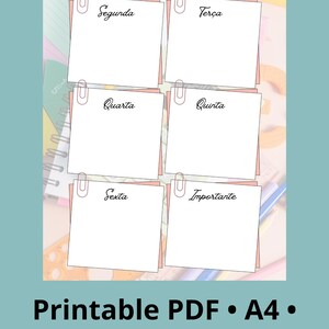 Weekly School Planner Printable | Student Weekly Planner PDF | Minimal Study Planner | A4 Printable Planner | School Organizer | Instant