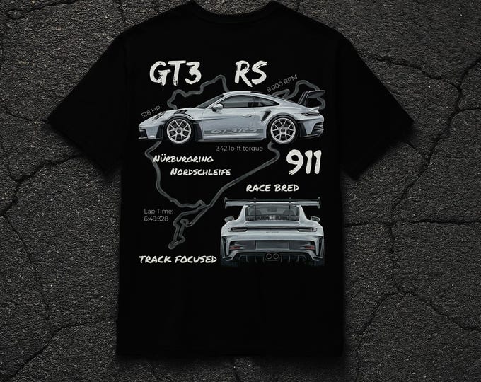 Porsche 911 GT3 RS T-Shirt | Nürburgring Graphic Tee
