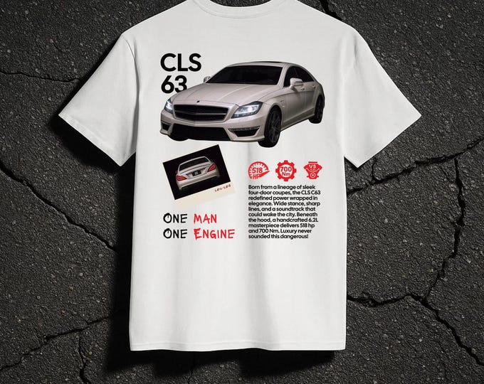 Mercedes CLS 63 White T-Shirt