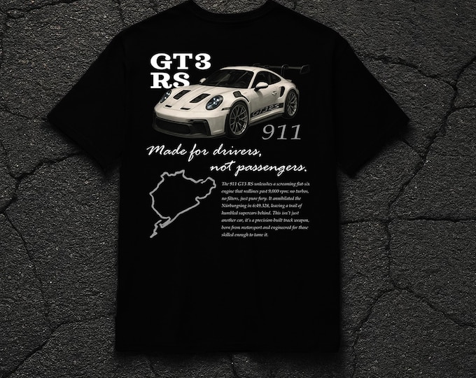 Porsche GT3 RS Black T-Shirt