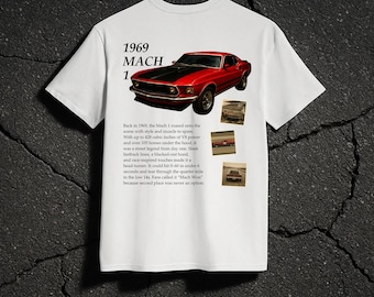 Ford Mustang Mach 1 White T-Shirt