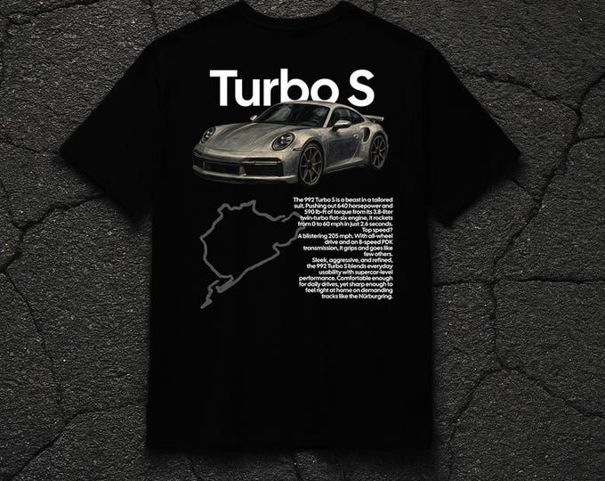 Porsche Turbo S Black T-Shirt