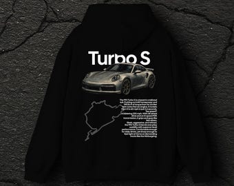 Porsche Turbo S Car Hoodie Black