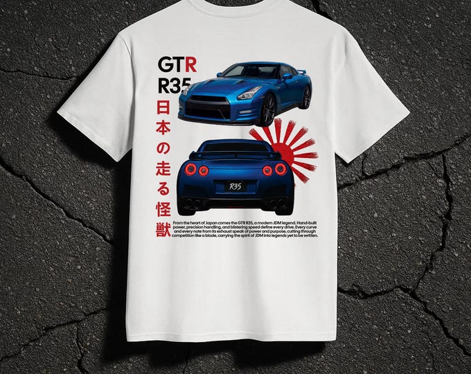 Nissan GTR R35 White T-Shirt