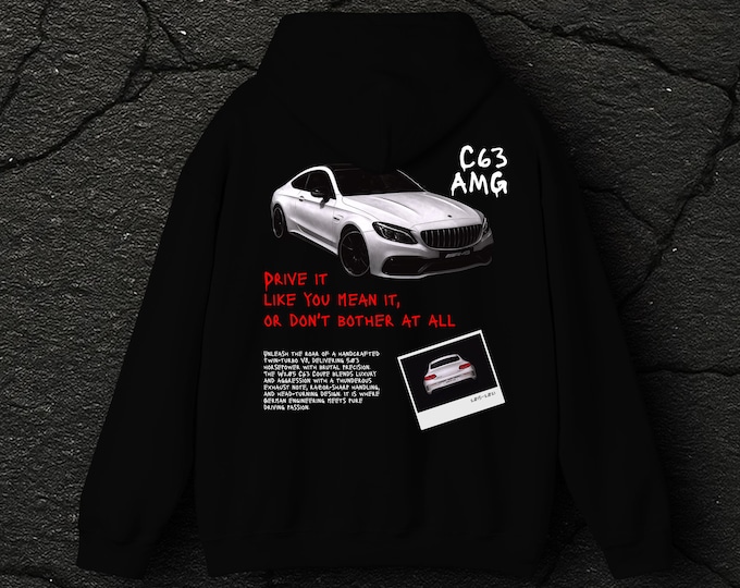 Mercedes C63 Car Hoodie Black