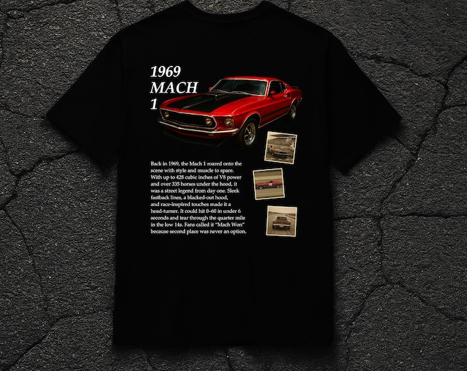 Ford Mustang Mach 1 Black T-Shirt