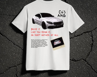 Mercedes C63 AMG White T-Shirt