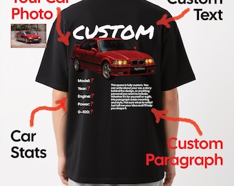 Custom Car T-Shirt Personalized with Your Car