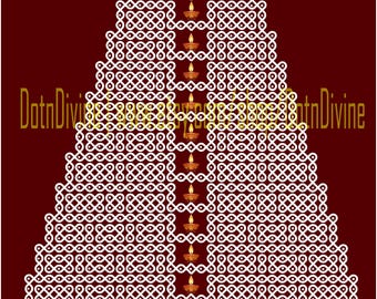 Temple Kolam SVG | South Indian Gopuram Digital Design | Printable Kolam Art | Spiritual Rangoli SVG | Mandala Temple Wall Decor