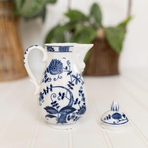 Vintage Vienna Woods Blue Onion Ceramic Creamer