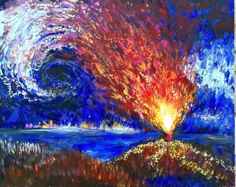 Across Time and Space - Original Abstract Artwork