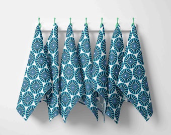 Kaleidoscope colourful tea towel - Bold Geometric Pattern - Colourful Kitchen - maximalist home decor - housewarming gifts - vibrant home