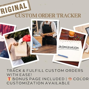 Custom Order Tracker for Handmade & Etsy Sellers | Track Orders, Payments, Clients + Bonus Summary Page