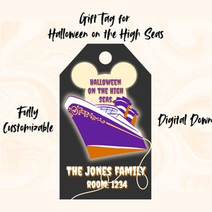 DCL Halloween on the High Seas- Gift Tag- DIGITAL DOWNLOAD