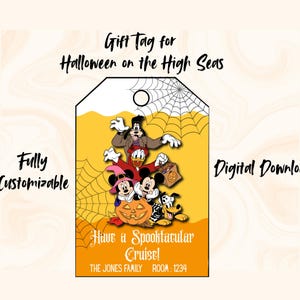 DCL Halloween on the High Seas- Fish Extender Printable | Disney Cruise Pixie Dust Tags | Editable Halloween Treat Labels | INSTANT DOWNLOAD