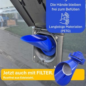 Trichter für den Frischwassertank an deinen Camper - dein kleiner Helfer auch mit Filtersieb