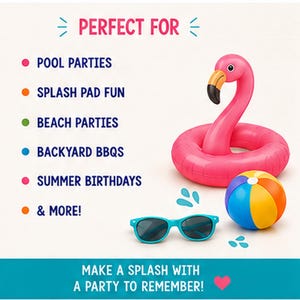 Summer Birthday Invitation Template, Pool Party Invite, Kids Splash Party Invitation, Fun in the Sun Birthday, Printable Boy Birthday Invite image 7