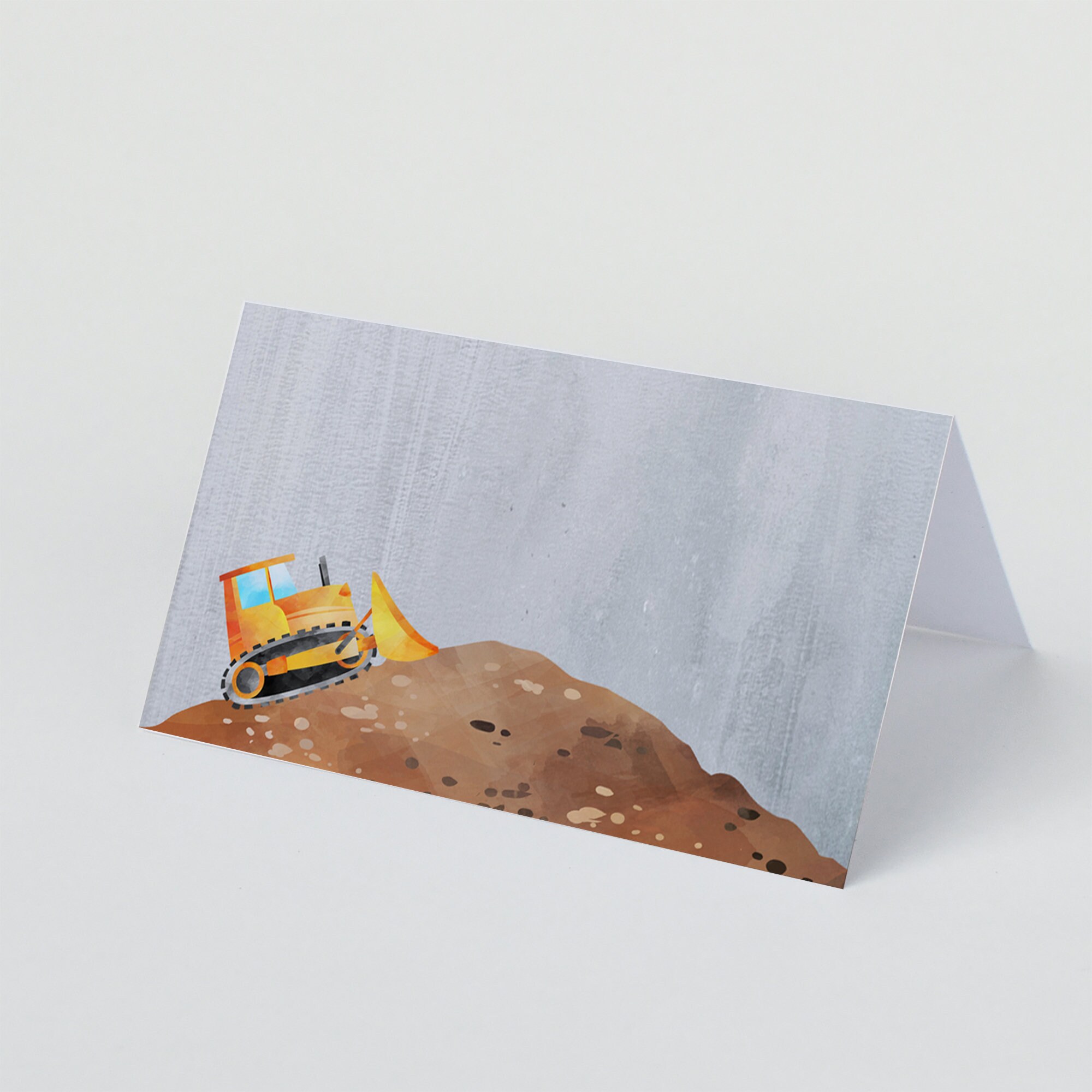 Construction Place Cards and Menu Label Tent Cards Etsy