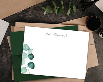 Eucalyptus Stationery | Thank You Note Cards