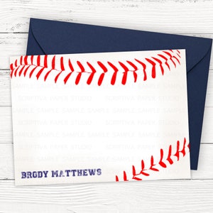 Baseball Briefpapier Dankeskarten