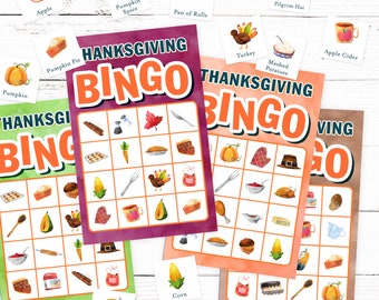 Afdrukbaar Thanksgiving-bingospel
