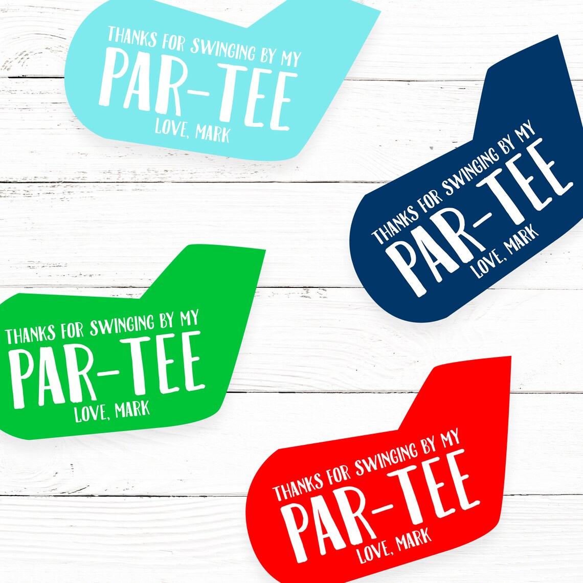 Golf Club Party Favor Tags Golf Theme Birthday Party Favors Etsy UK