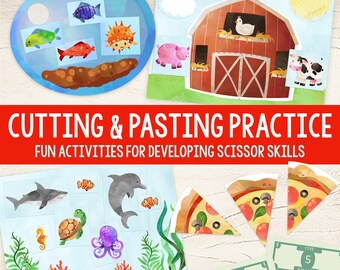 Scissor Skills Cutting Practice Activities for Pre-K and Kindergarten