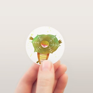 Set of 6 Reptile Party Stickers and Cupcake Toppers
