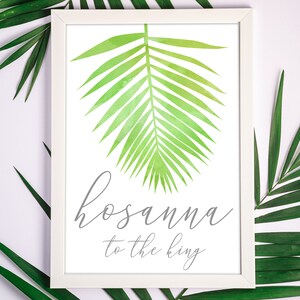 Palmblatt Hosanna an den König Christliche Wandkunst
