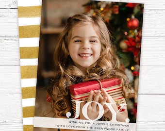 Joy Photo Christmas Card