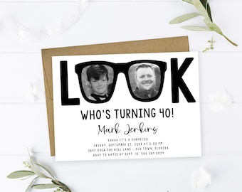 Look Who Birthday Party Invitation