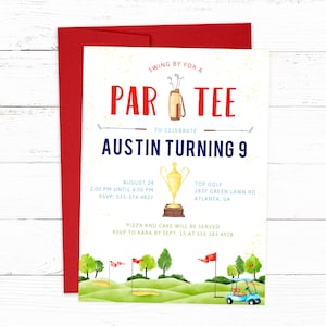 Golf Birthday Party Invitation