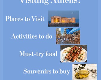 Athen Reise Checkliste - Griechenland Urlaubsplaner (druckbare PDF)