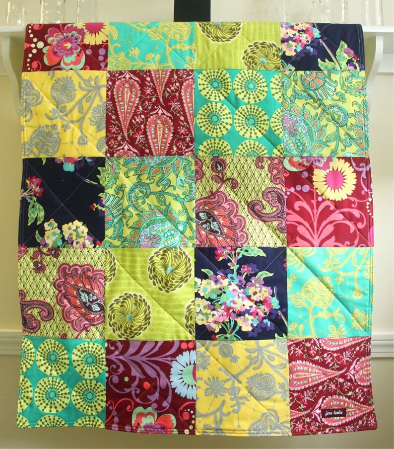 Boho Baby Quilt Girl Quilt Floral Crib Quilt Bohemian Baby Etsy