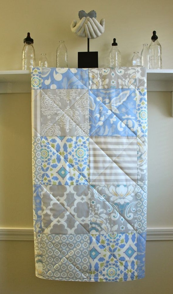 Baby Quilt Handmade Modern Pastel Pastel Baby Boy Quilt Baby Etsy