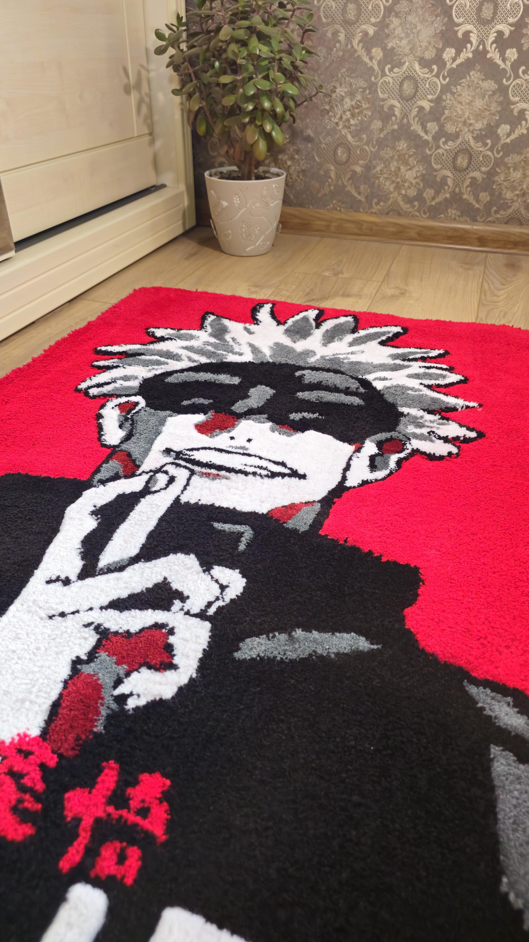 Gojo Custom Rug Gojo Satoru Rug – Anime Tufted Carpet – Jujutsu Kaisen Custom Rug ...