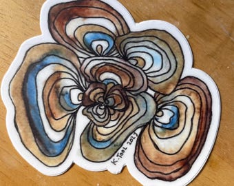Mushroom Sticker: Turkey Tail