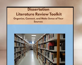 Literaturrecherche leicht gemacht: Ihr Graduate Dissertation Success Toolkit PDF Instant Download)