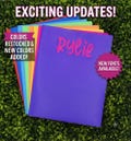 Personalized Embroidered School Folder: Custom Name Three-Prong Two-Pocket Organizer
