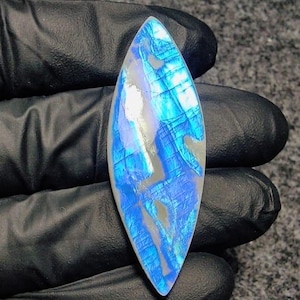 Blue Fire Opalite Marquise Cabochon, Jewelry Making Stone, Wire Wrapping Crystal