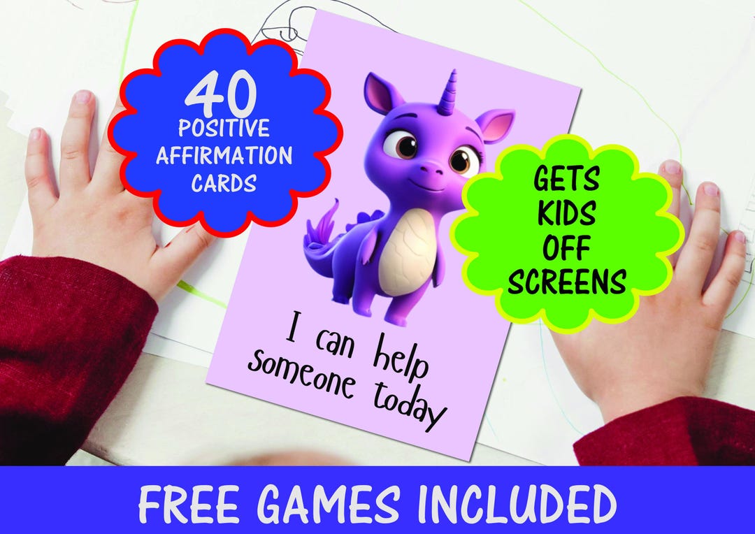 Printable Kids Affirmation Cards — Positive Affirmation Flashcards for ...