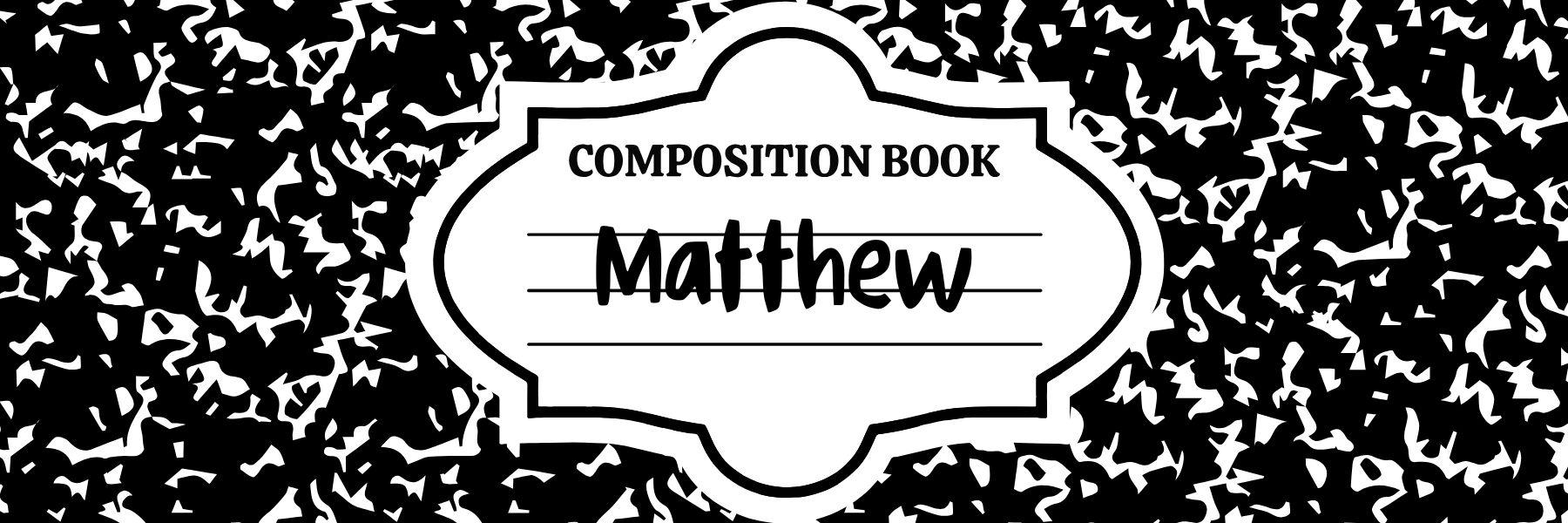 Blank Composition Book Name Tags, Digital Download - Etsy