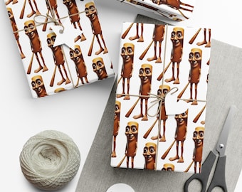 Italiaans Brainrot Roblox-inpakpapier - Gen Alpha verjaardagscadeauverpakking (30" x 20")