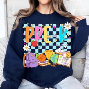 Back To School PreK PNG, First Day of School Sublimation Design, Cute PreK Student PNG, Preschool Shirt Design, School Supplies Clipart