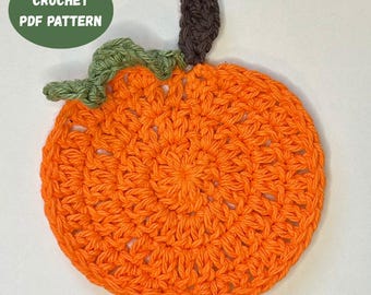 Crochet Pumpkin Coaster Pattern: Easy Fall Decor (PDF Pattern)